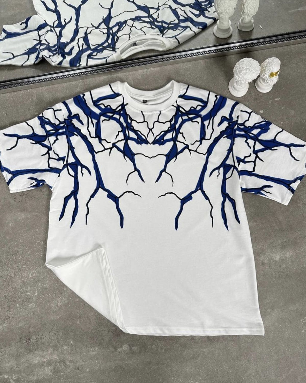 Cyan Flux Oversized Tee