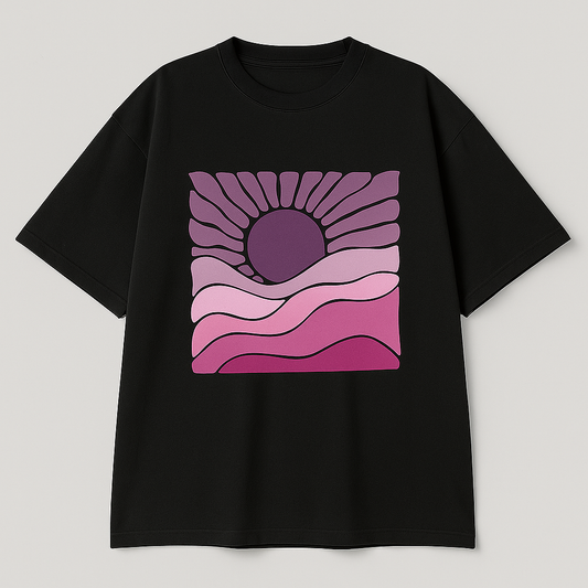 Pink Horizon 01 Oversized T-shirt